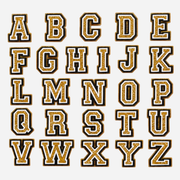 Charm für Clogs – Goldene Buchstaben