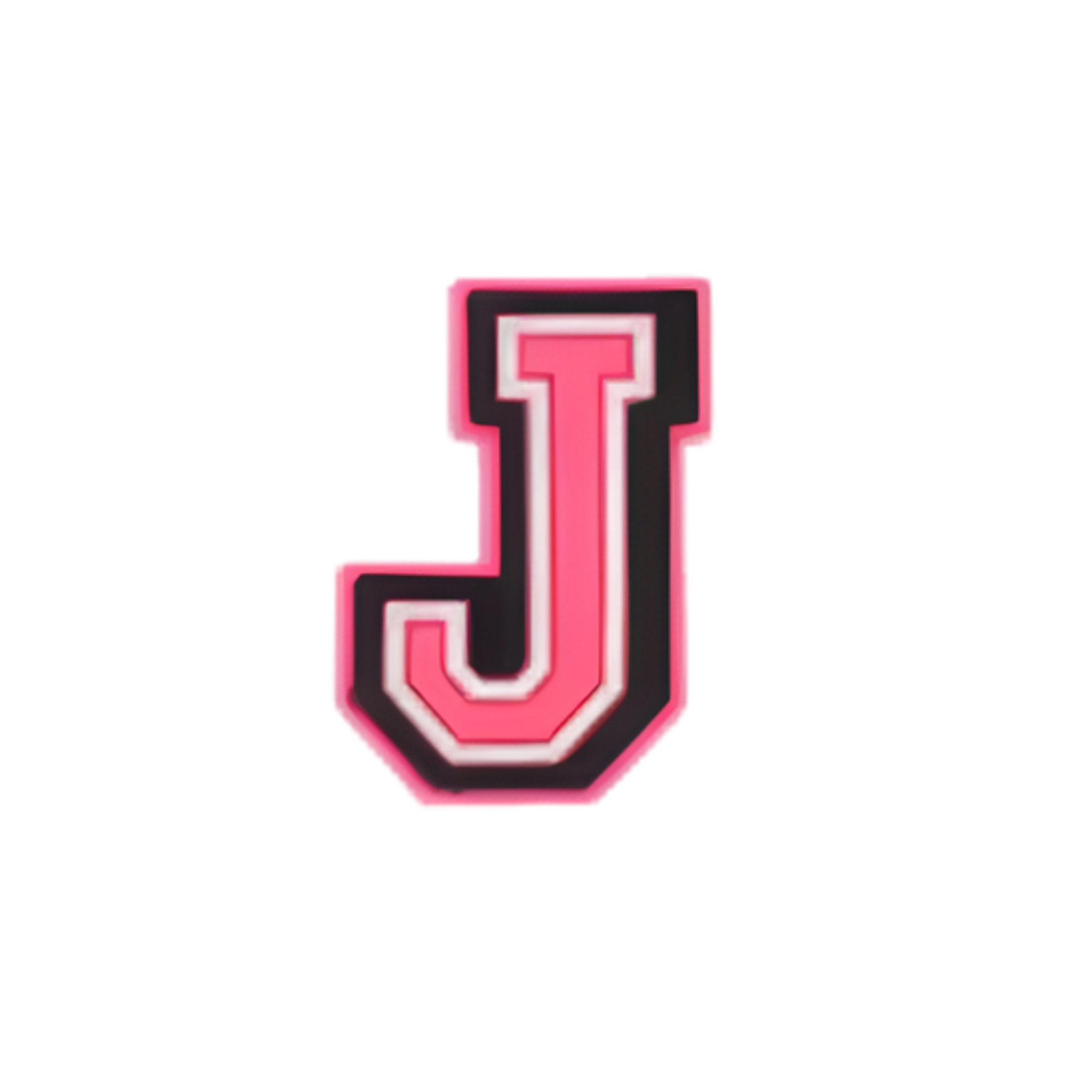 Clogs Charms - Pink Letters