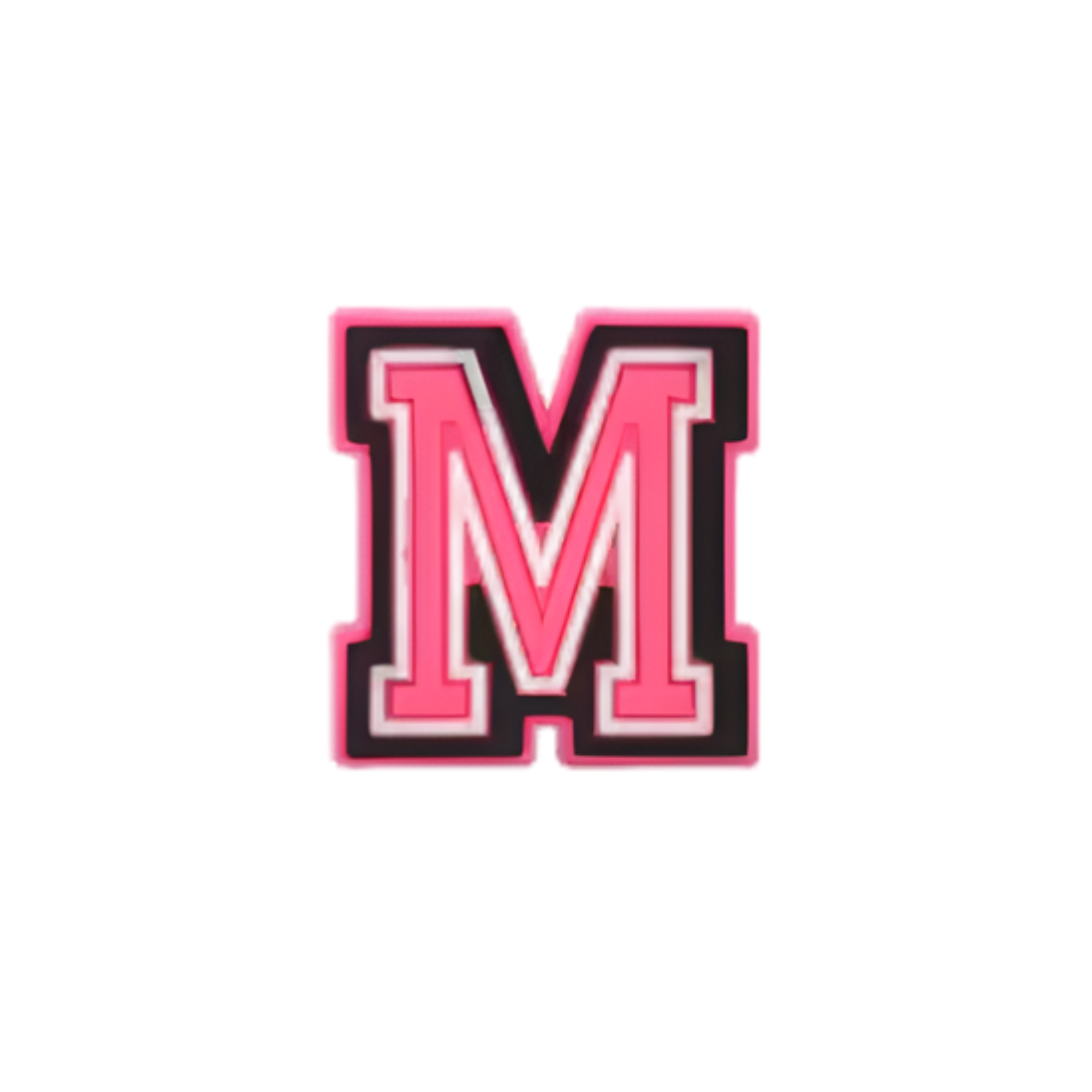 Clogs Charms - Pink Letters