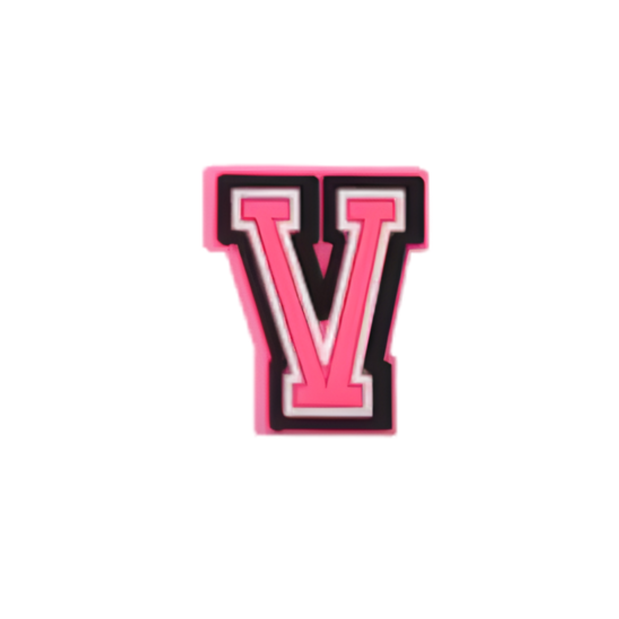 Clogs Charms - Pink Letters