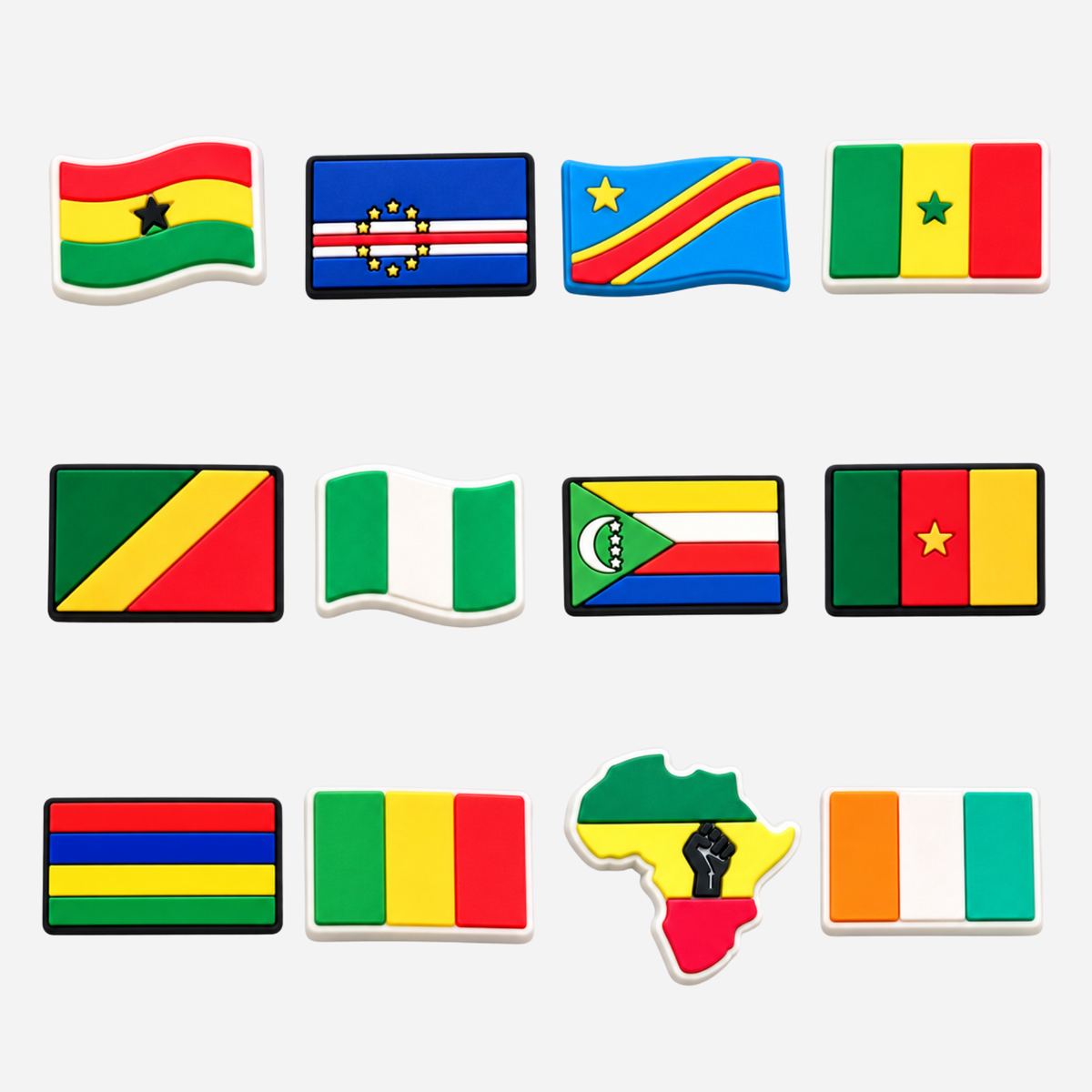 Pin's pour Clogs - Drapeau Afrique