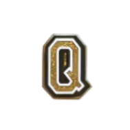 Pin's lettre Q Doré