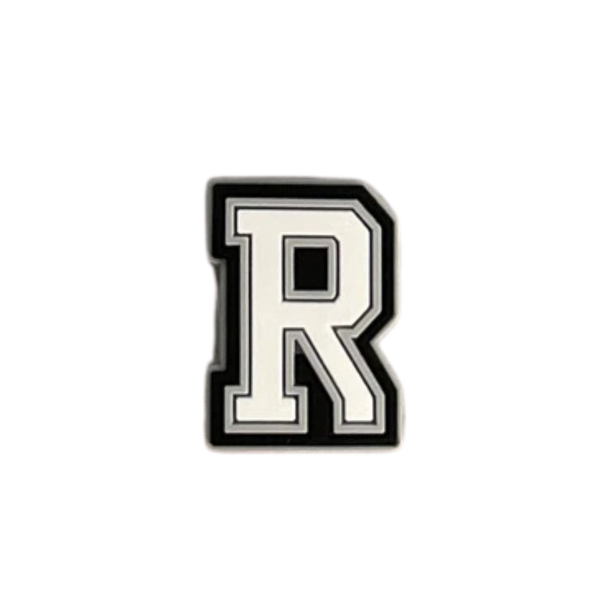 lettre r noir et blanc