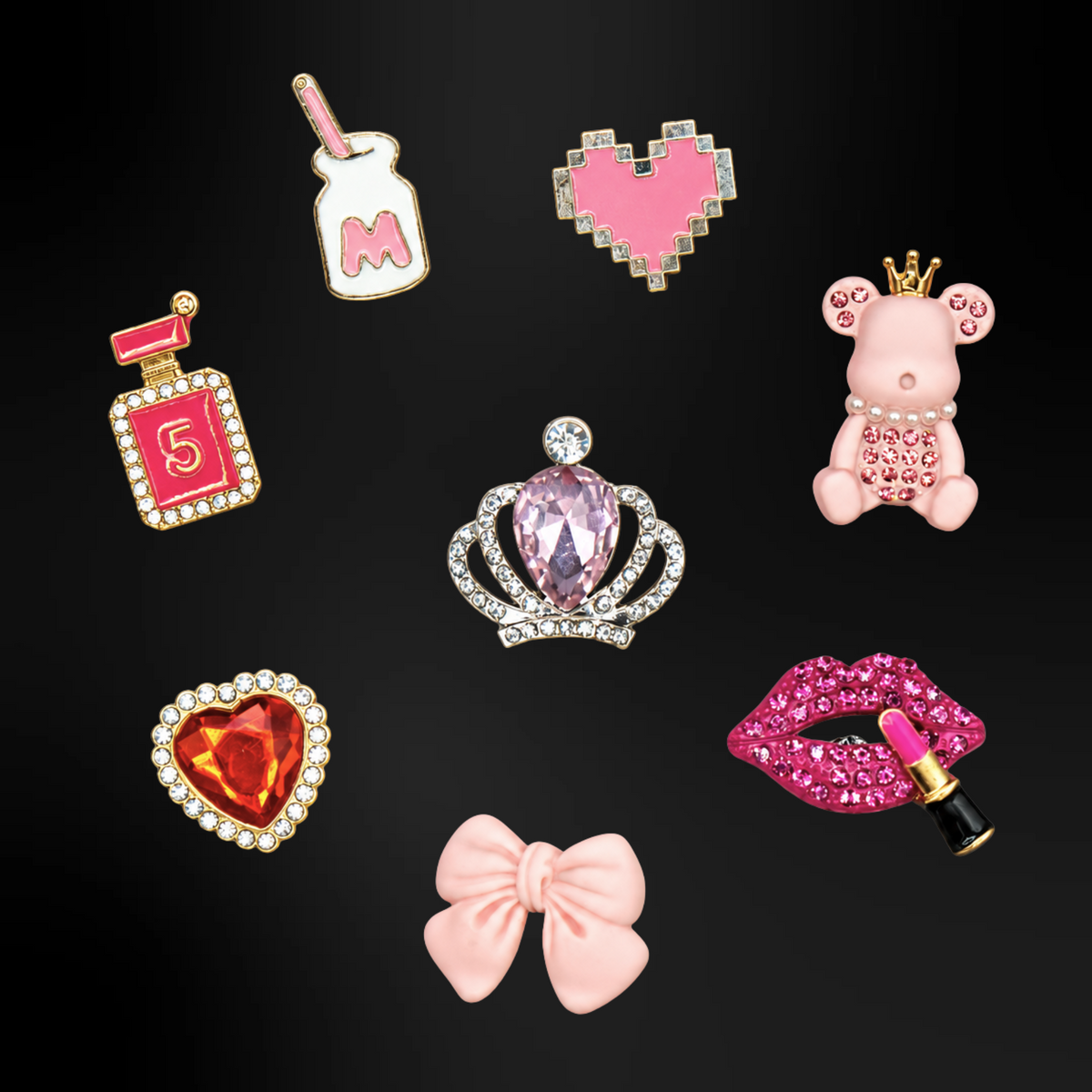 Clogs Charms - Metallic Pink
