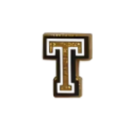 Pin's lettre T Doré