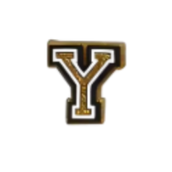 Pin's lettre Y Doré