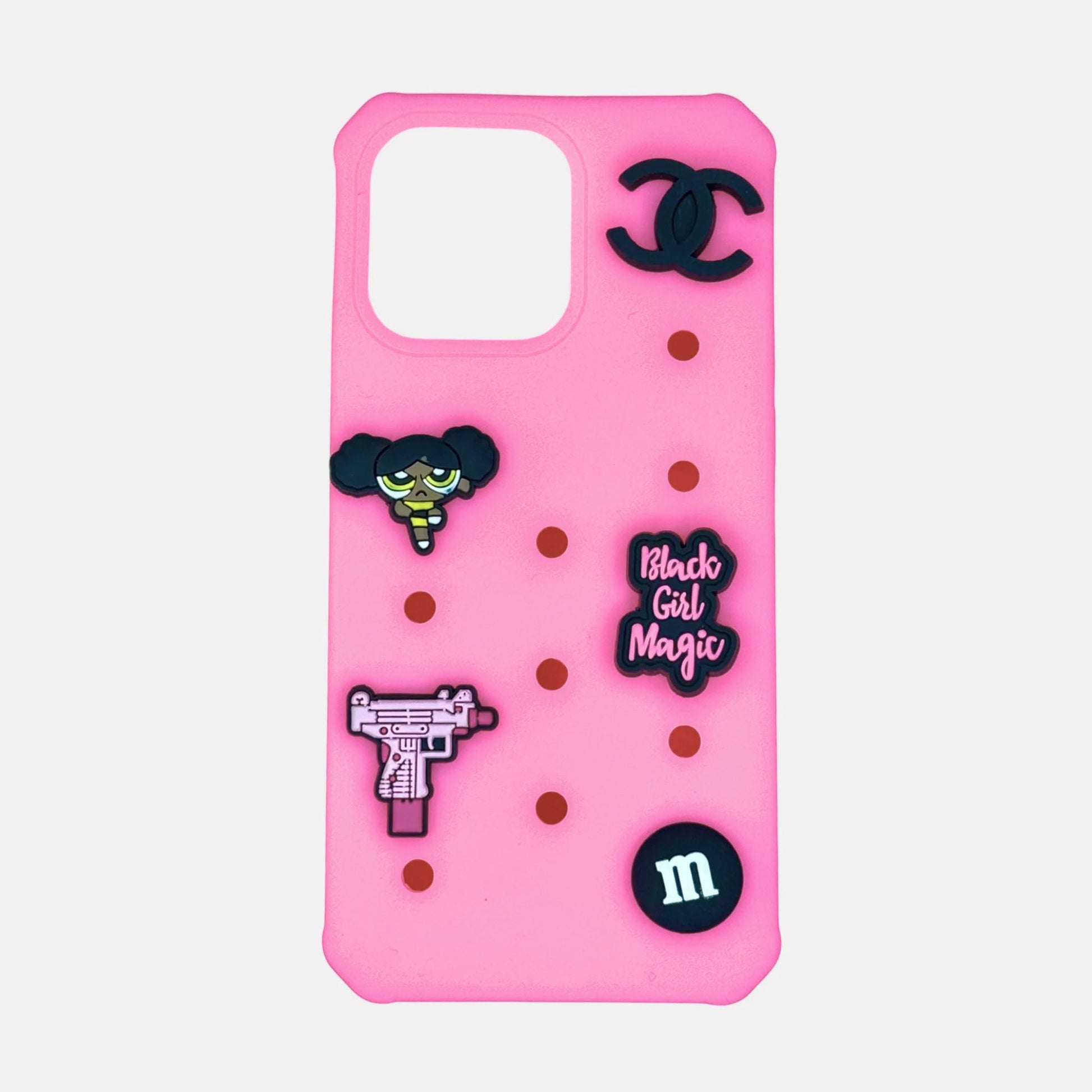 coque rose pins personnalise