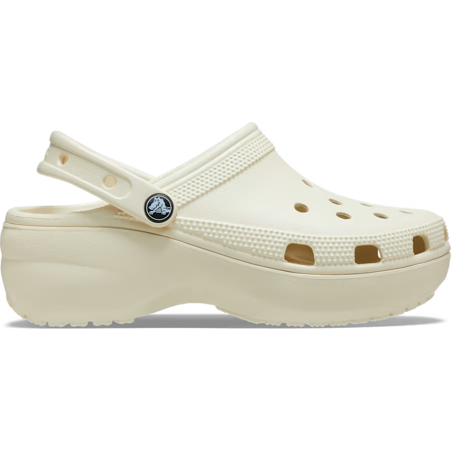 Crocs à Plateforme Beige