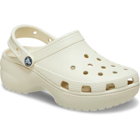 Crocs à Plateforme Beige