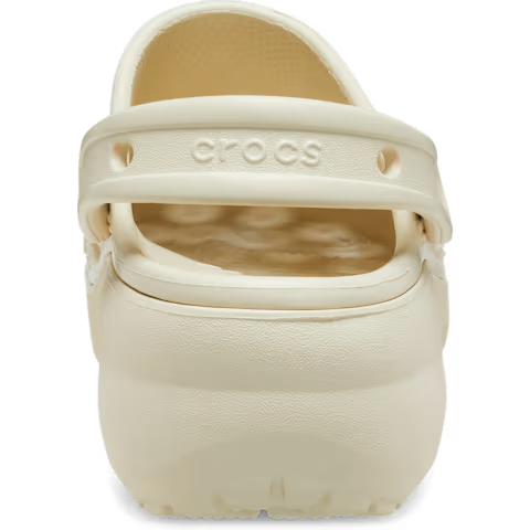 Crocs à Plateforme Beige