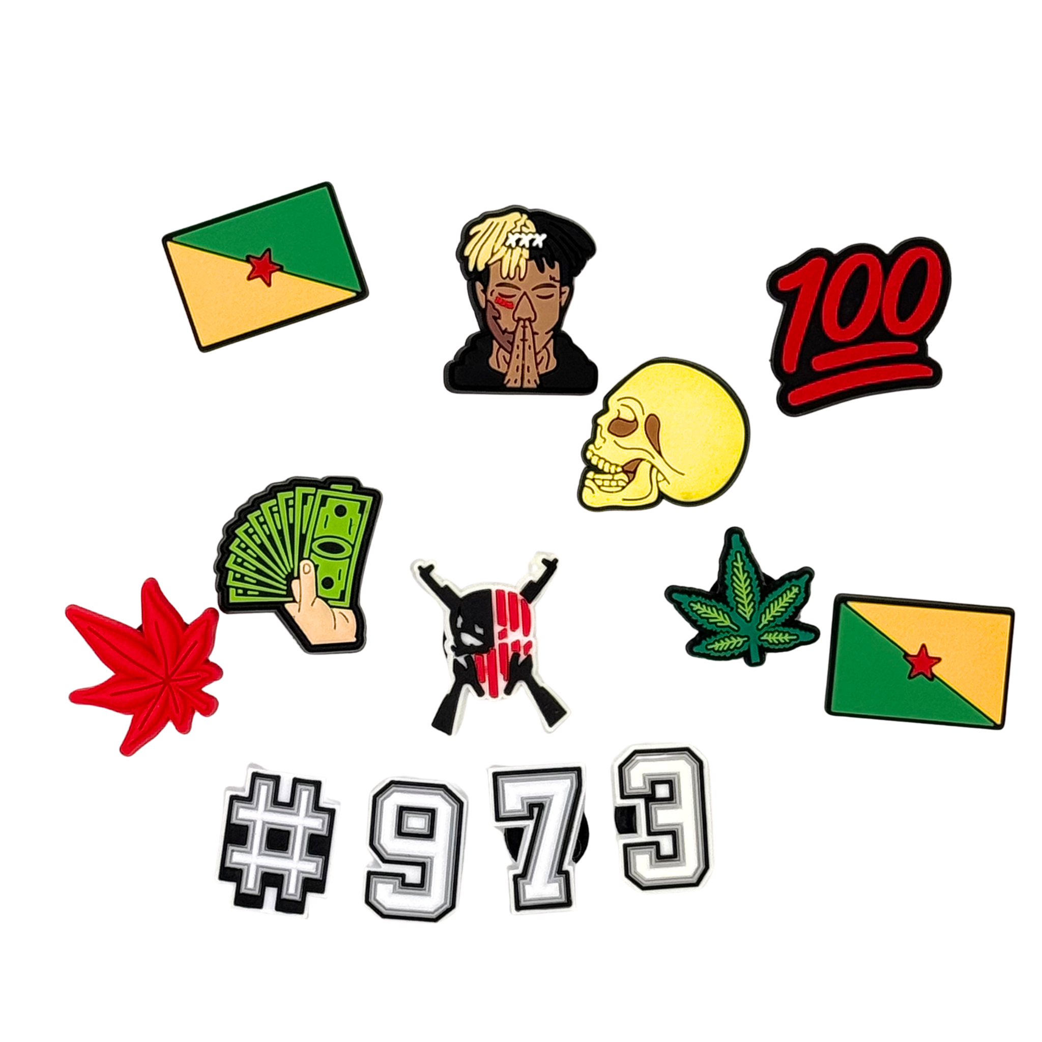 Pack 13 Pin's pour Clogs - Guyane