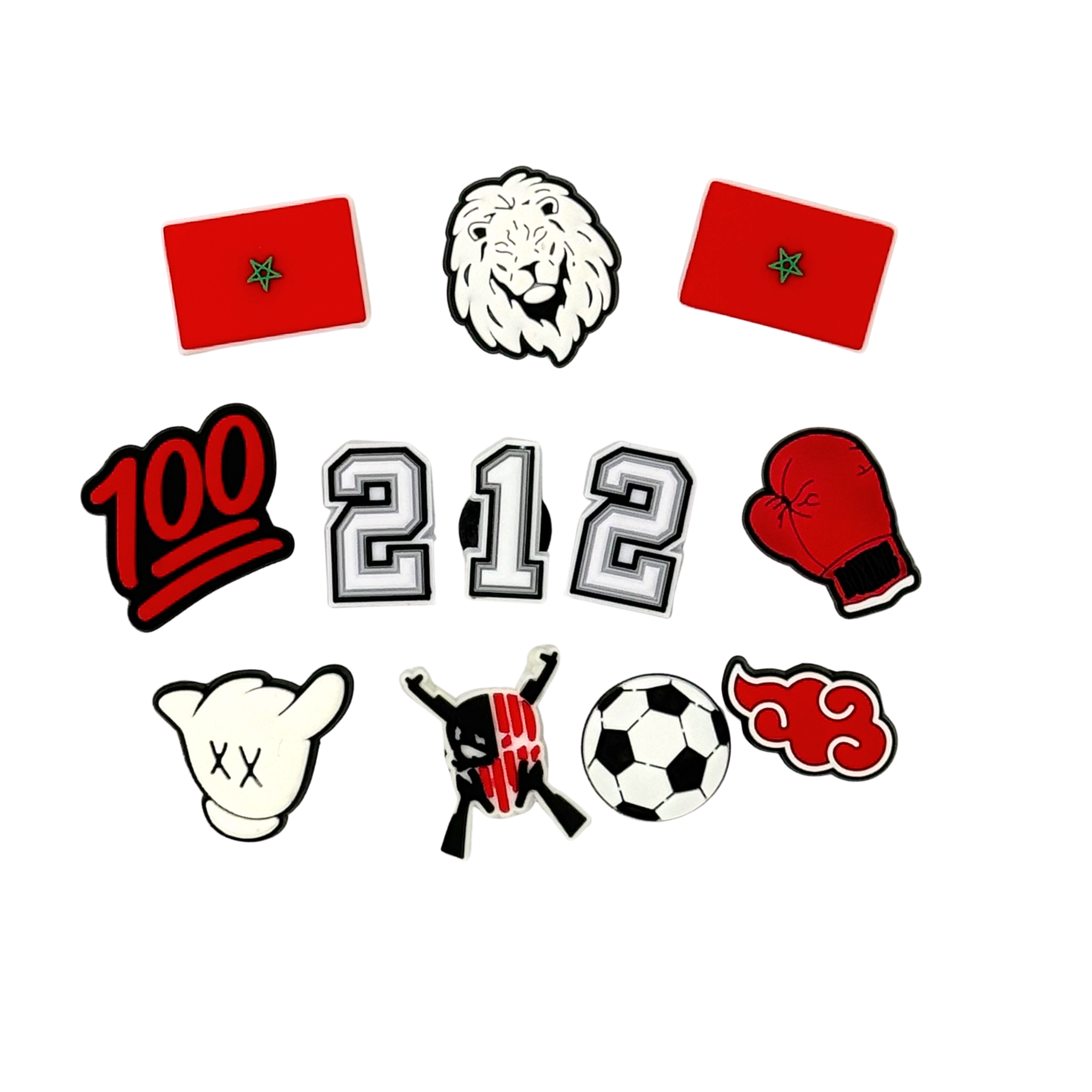 Pack 12 Pin's pour Clogs - Maroc