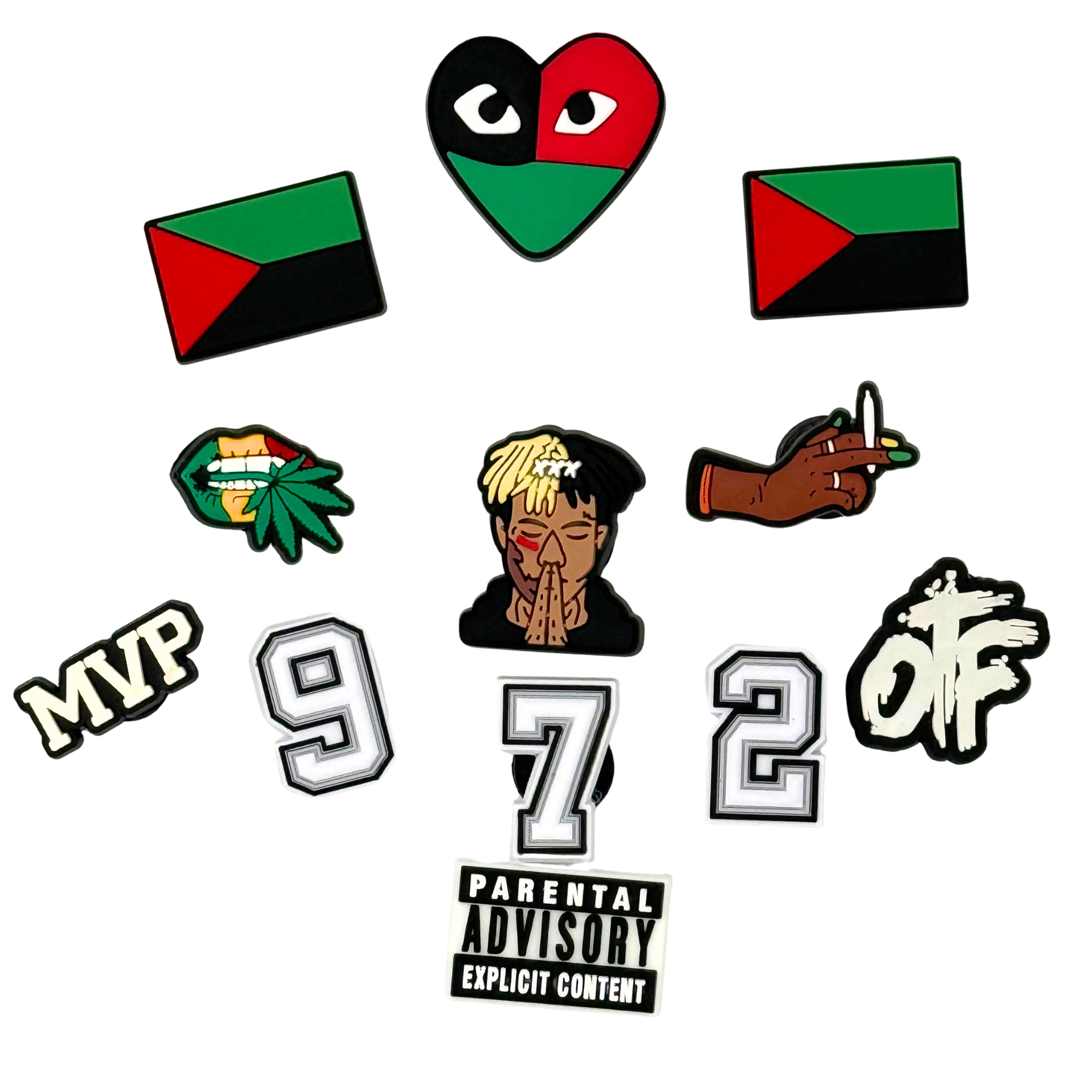 Pack 12 Pin's pour Clogs - Martinique