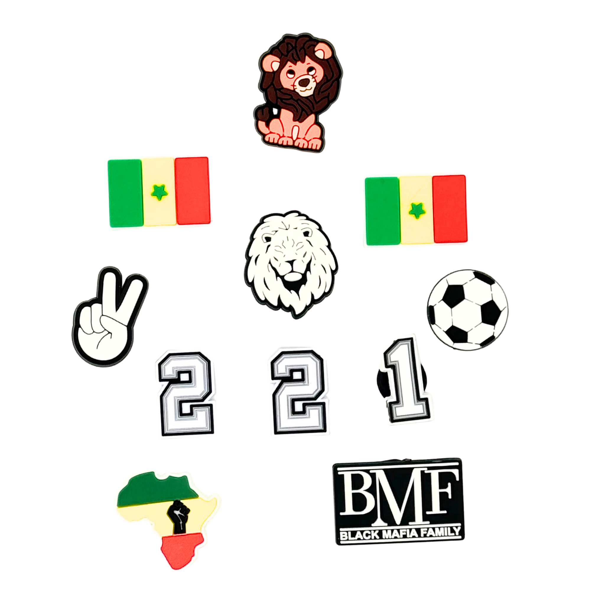 Pack 11 Pin's pour Clogs - Sénégal