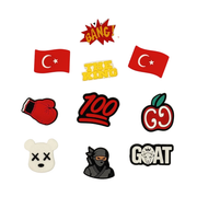 Pack 10 Pin's pour Clogs - Turquie