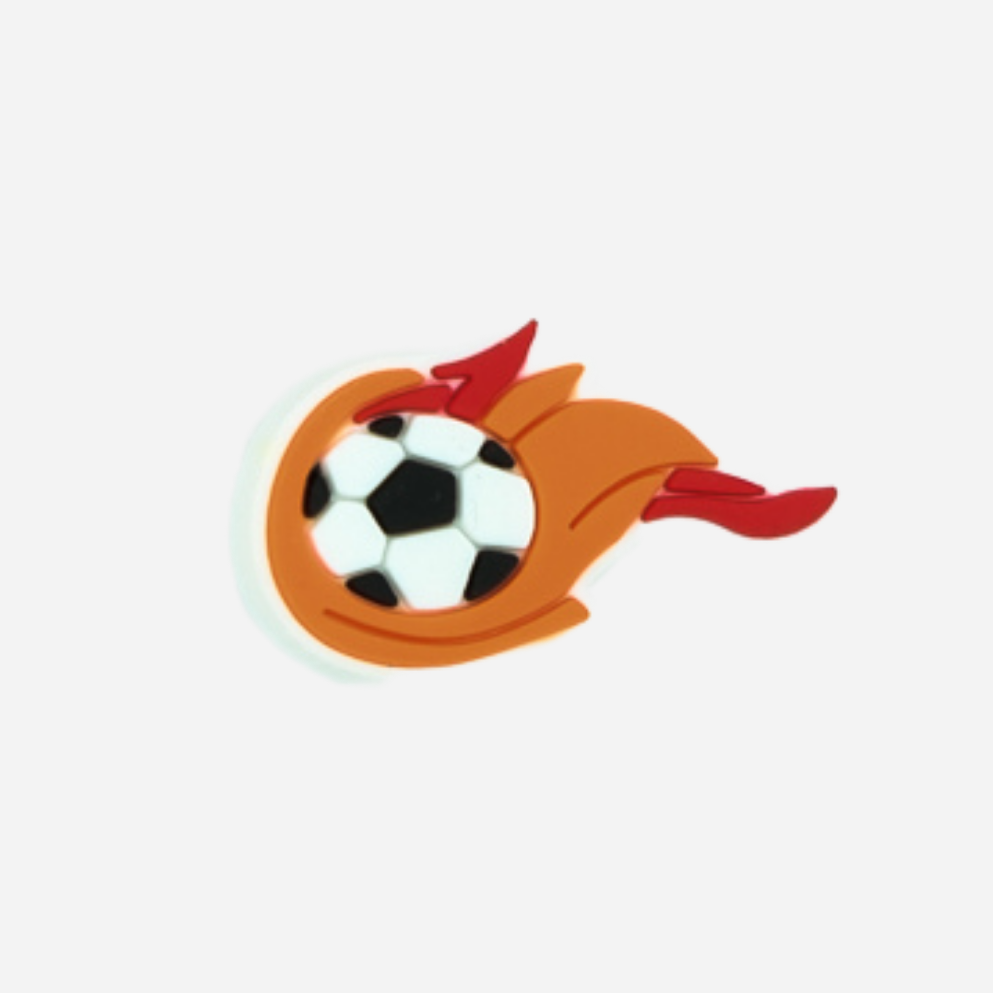 pins ballon foot flammes