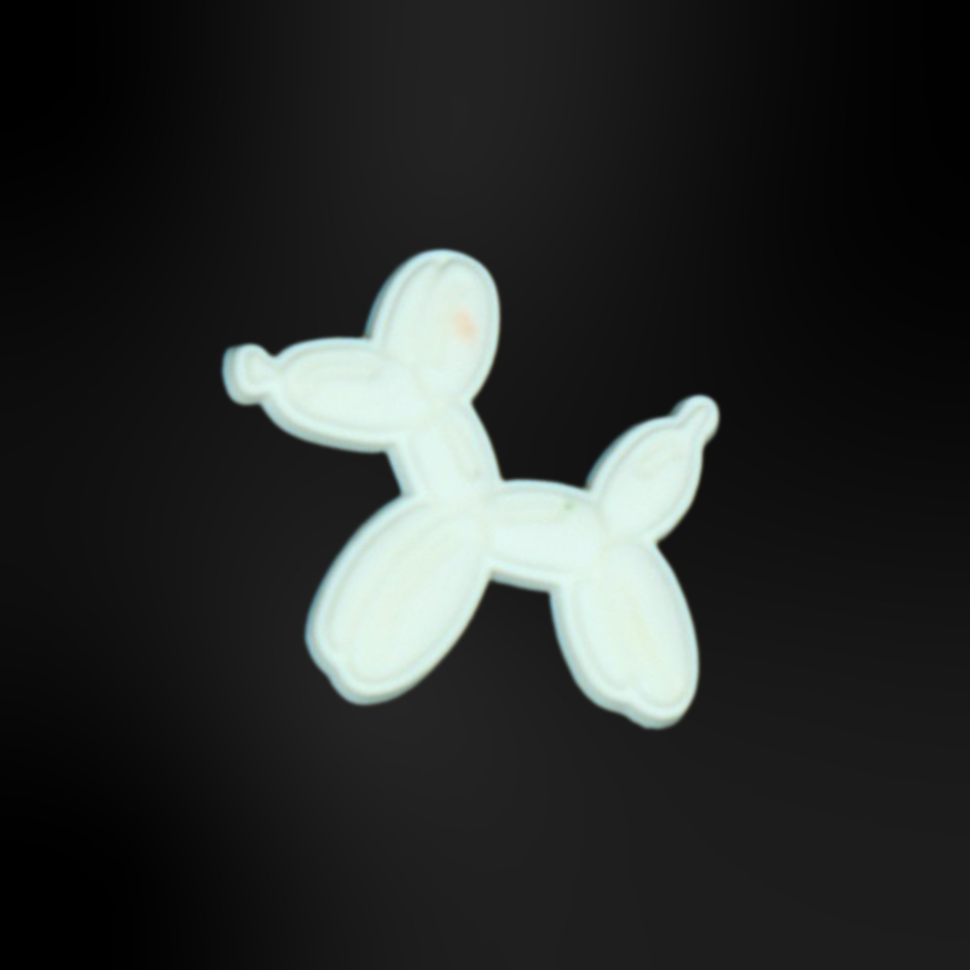 pins chien ballon blanc