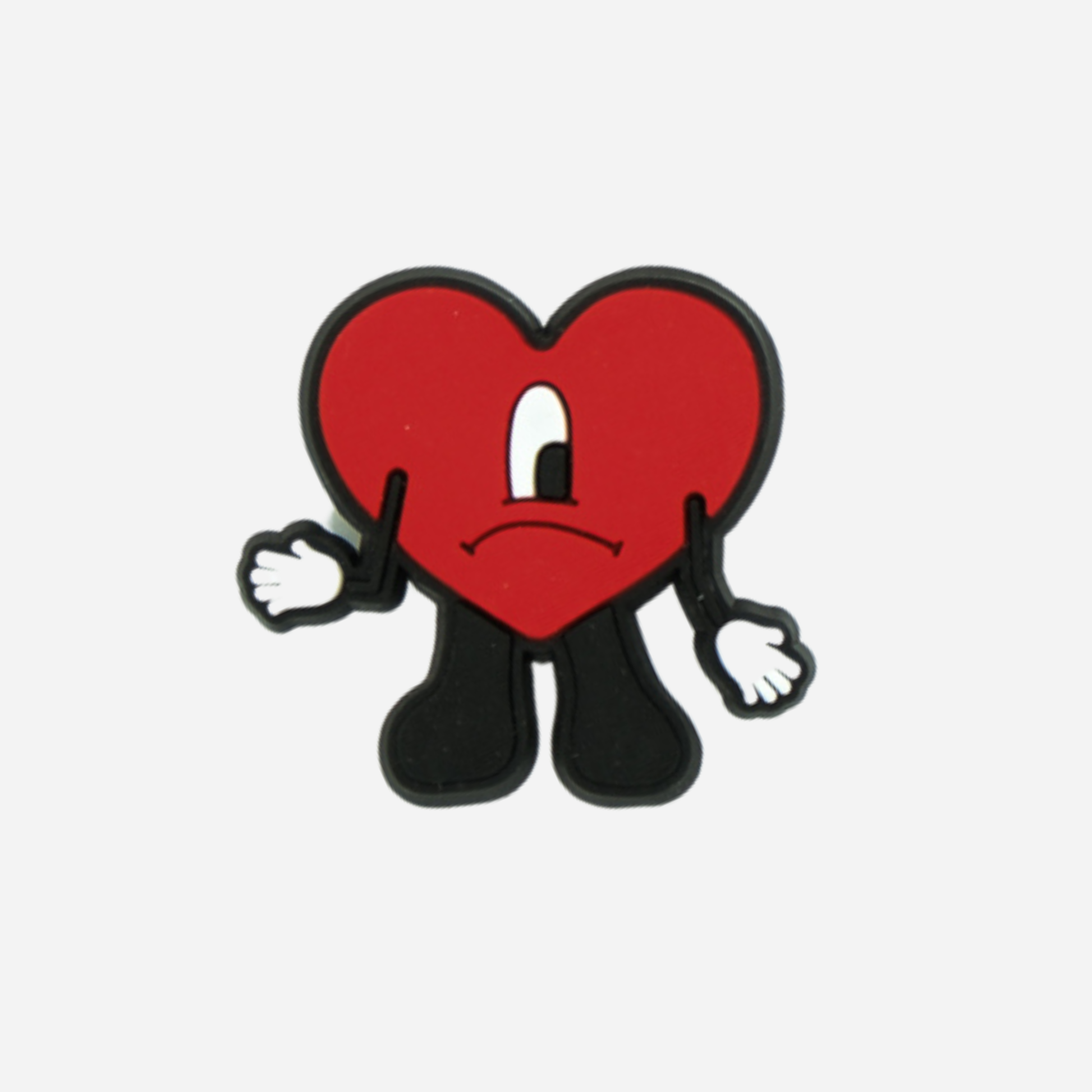 pins coeur bonhomme bad bunny rouge