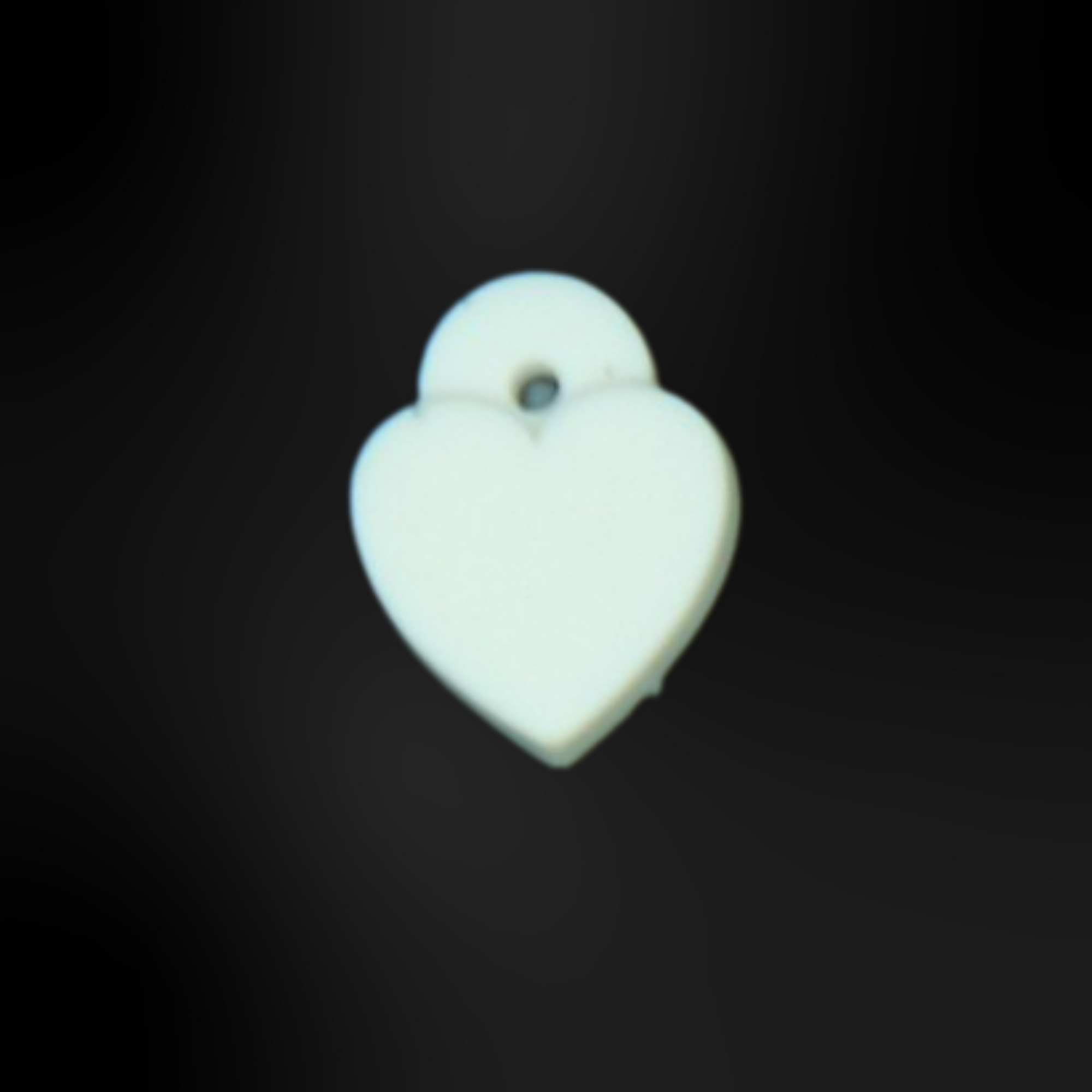 pins coeur cadenas blanc
