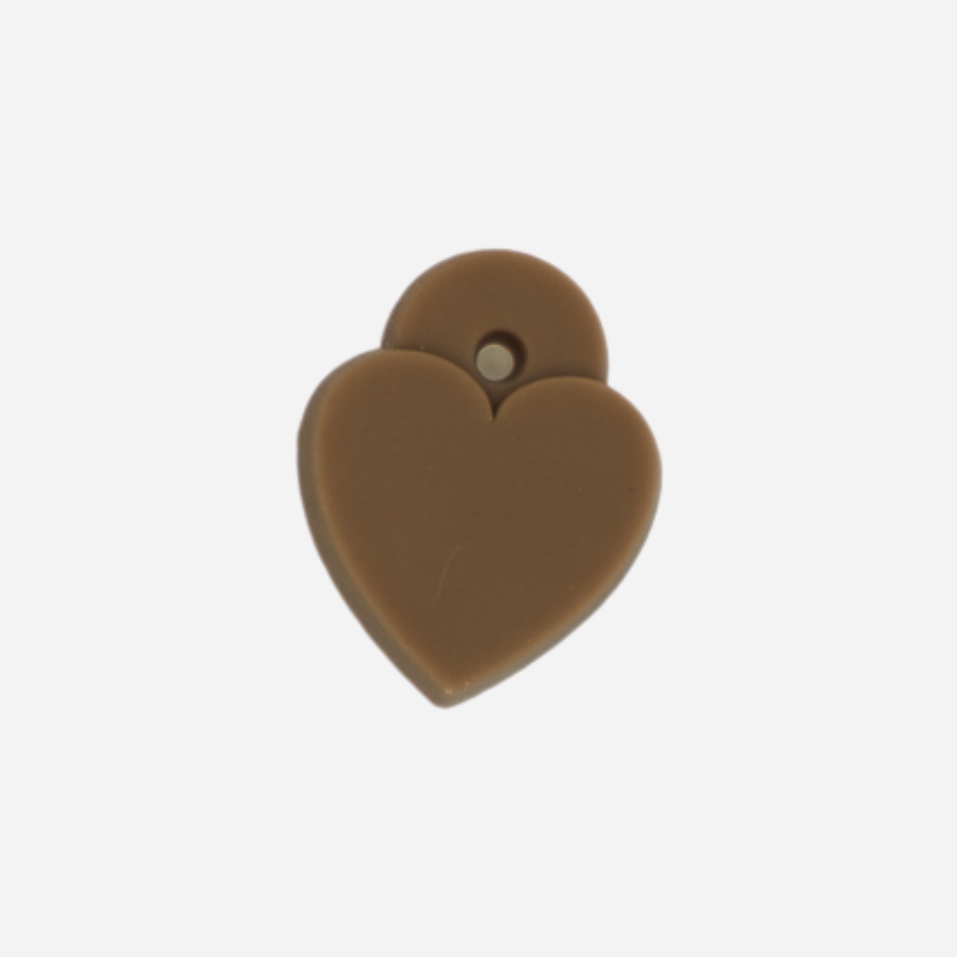 pins coeur cadenas marron