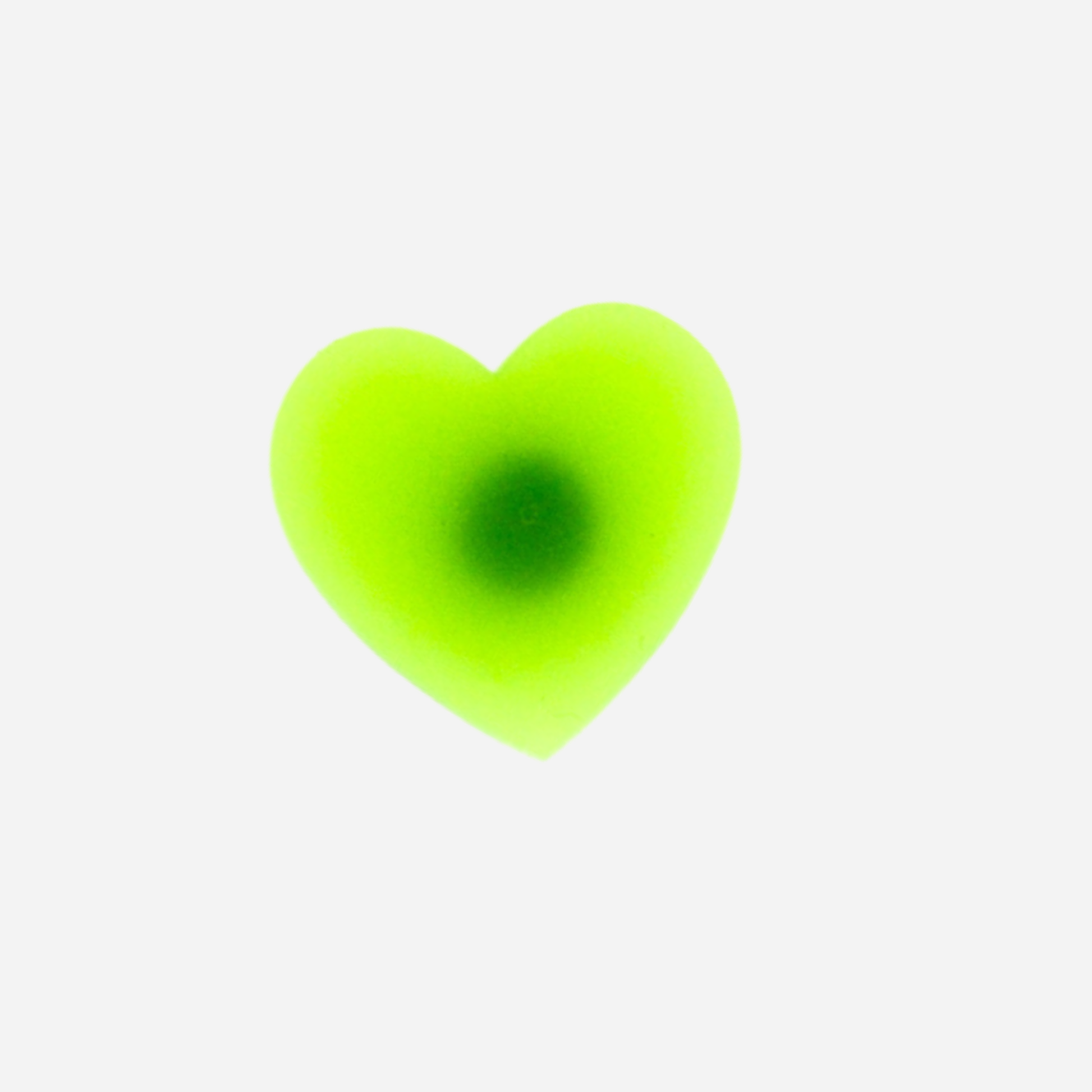 pins coeur jaune neon