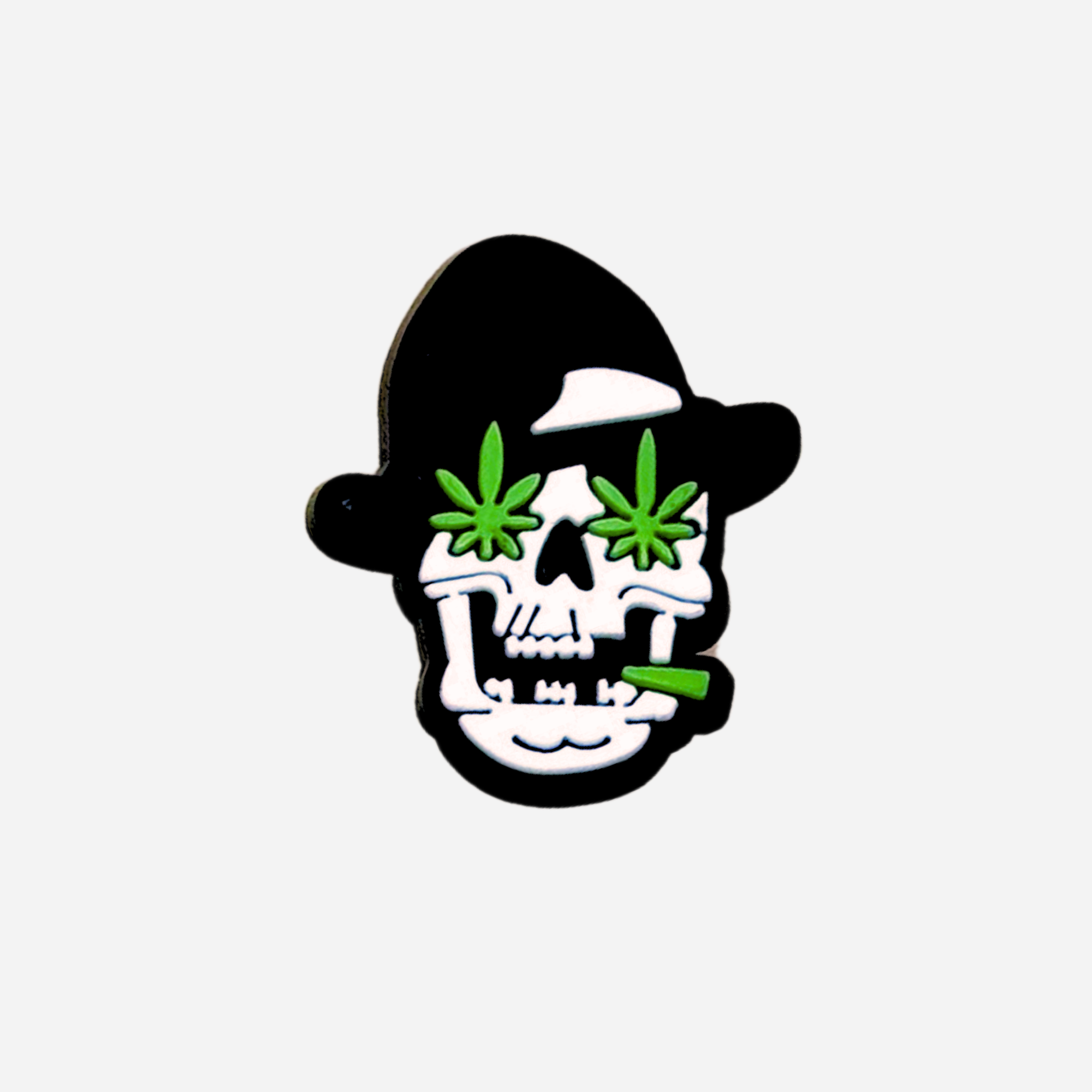 pins pour clogs tete de mort weed